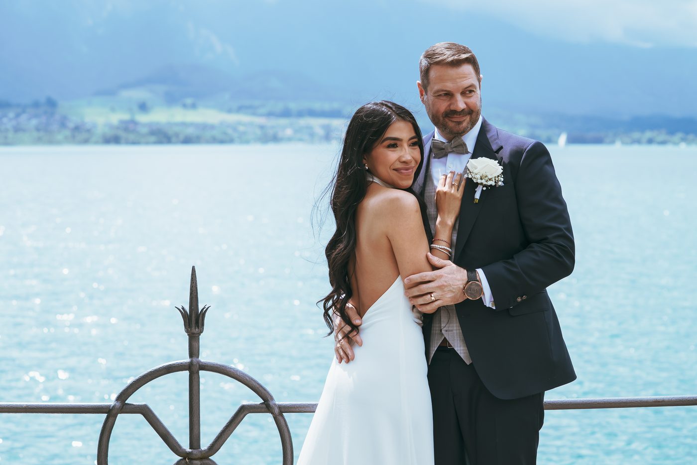 Couple by the lake